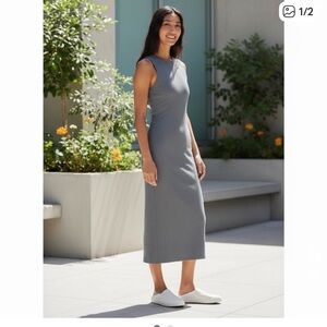 Lululemon Athletica All Alligned Solar Grey Midi dress